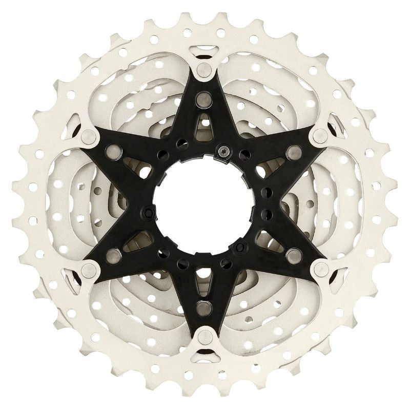 CASSETTE 10V. SUNRACE RS1 11-28 ROUTE POUR SHIMANO (NIVEAU 105) METALLIC ARGENT (LIVRE EN BOITE) (11-12-13-14-15-17-19-21-24-28)