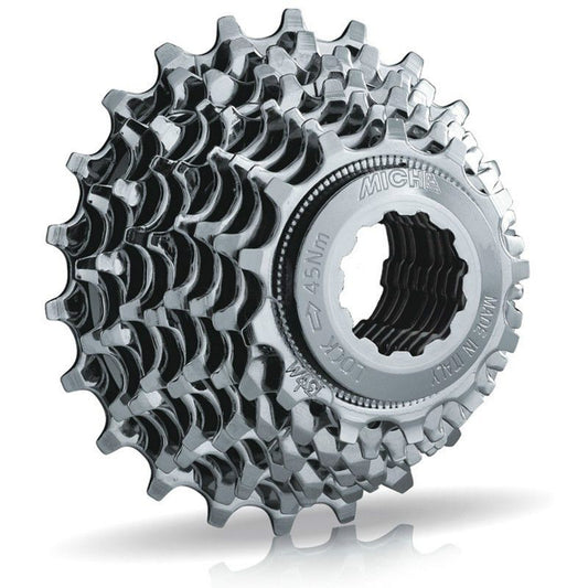 CASSETTE 9V. MICHE PRIMATO ROUTE MONTAGE MICHE ET CAMPAGNOLO 8V. 16-28 (16-17-18-19-20-21-23-25-28)