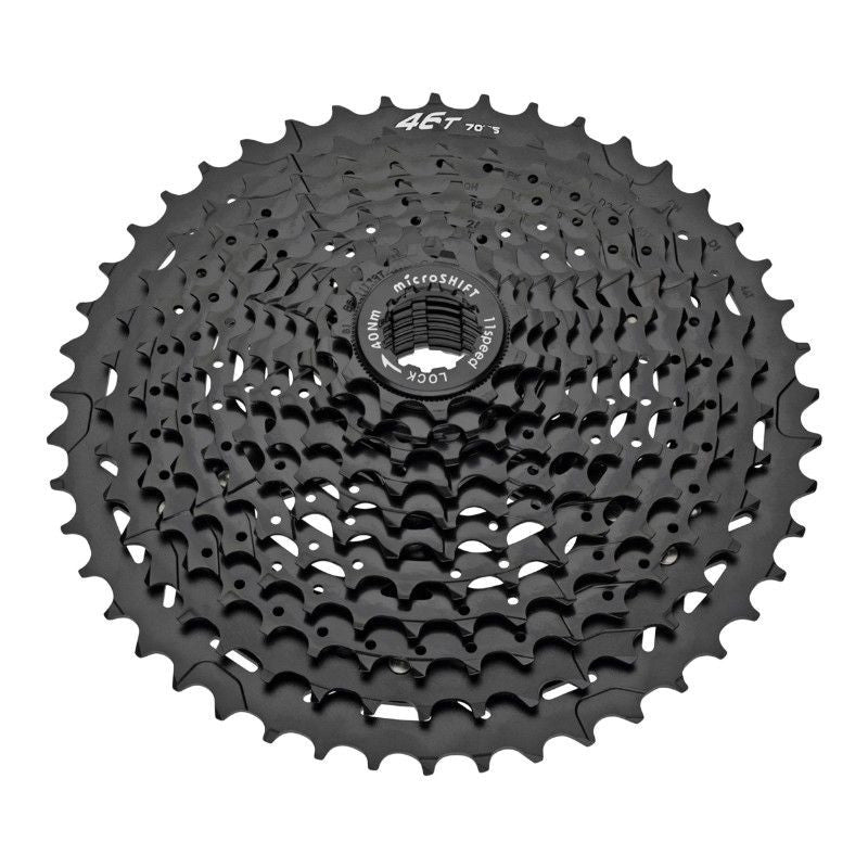 CASSETTE 11V. MICROSHIFT 11-46 POUR SHIMANO/SRAM VTT NOIRE (VENDU A L UNITE) (11-13-15-18-21-24-28-32-36-40-46)
