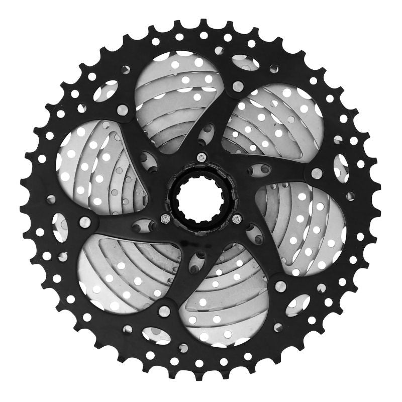 CASSETTE 10V. SHINE 11-42 POUR SHIMANO/SRAM VTT ARGENT (VENDU EN BOITE) (11-13-15-18-21-24-28-32-36-42)