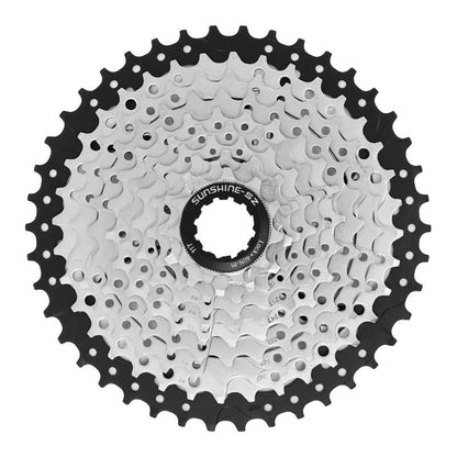CASSETTE 10V. SHINE 11-42 POUR SHIMANO/SRAM VTT ARGENT (VENDU EN BOITE) (11-13-15-18-21-24-28-32-36-42)