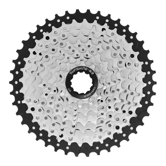 CASSETTE 10V. SHINE 11-42 POUR SHIMANO/SRAM VTT ARGENT (VENDU EN BOITE) (11-13-15-18-21-24-28-32-36-42)