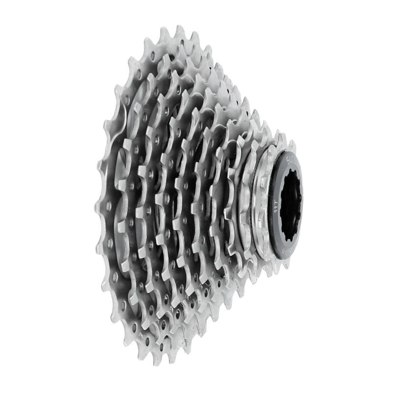 CASSETTE 10V. SHINE 11-28 POUR SHIMANO/SRAM ARGENT VTT ARGENT (VENDU EN BOITE) (11-12-13-14-15-17-19-21-24-28)