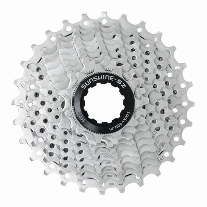 CASSETTE 10V. SHINE 11-28 POUR SHIMANO/SRAM ARGENT VTT ARGENT (VENDU EN BOITE) (11-12-13-14-15-17-19-21-24-28)