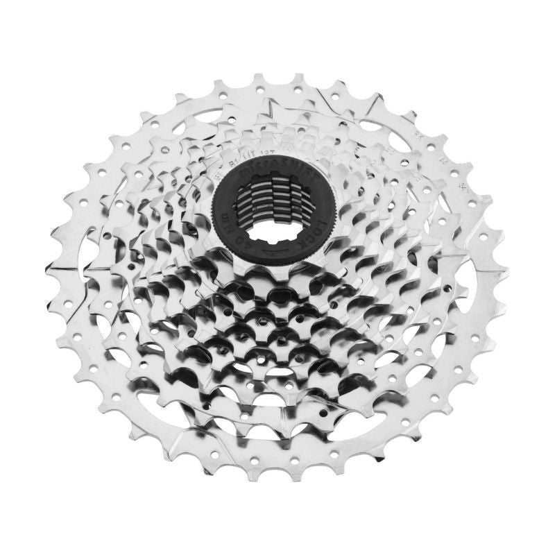 CASSETTE 9V. MICROSHIFT 11-34 POUR SHIMANO/SRAM VTT ARGENT (VENDU A L UNITE) (11-13-15-17-20-23-26-30-34)