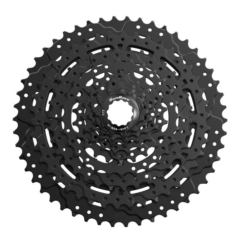 CASSETTE 9V. SUNRACE M993 11-46 VTT POUR SHIMANO NOIRE (LIVRE EN BOITE) (11-13-15-18-22-28-34-40-46)