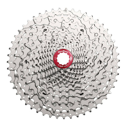 CASSETTE 12V. SUNRACE MZ800 11-51 VTT COMPATIBLE SHIMANO METALLIC ARGENT (LIVRE EN BOITE) (11-13-15-17-19-21-24-28-33-39-45-51)