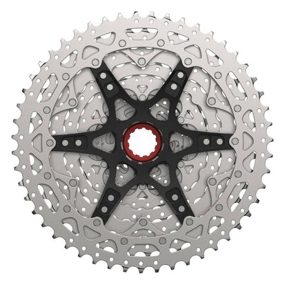 CASSETTE 12V. SUNRACE MZ800 11-51 VTT COMPATIBLE SHIMANO METALLIC ARGENT (LIVRE EN BOITE) (11-13-15-17-19-21-24-28-33-39-45-51)