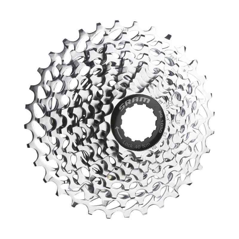 CASSETTE 10V. SRAM PG1050 11-23 (COMPATIBLE SHIMANO) (11,12,13,14,15,16,17,19,21,23)