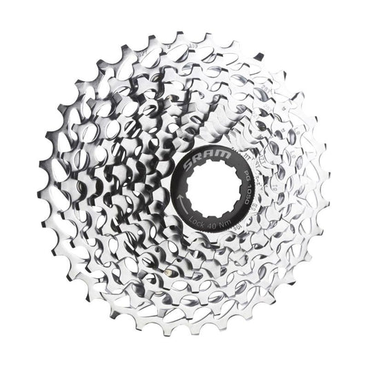 CASSETTE 10V. SRAM PG1050 11-23 (COMPATIBLE SHIMANO) (11,12,13,14,15,16,17,19,21,23)