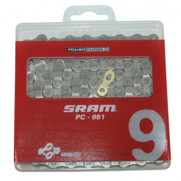 Chaine velo 9 vitesses sram pc 951