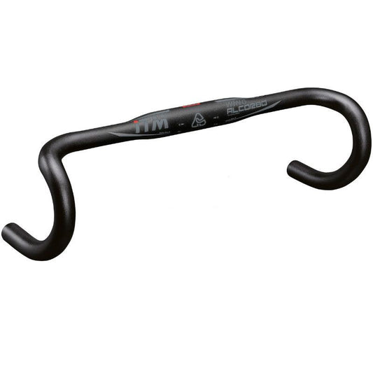 CINTRE ROUTE ITM ALCOR WING ALU PROFIL AILE NOIR MAT 31,8 L 44 EXTERIEUR 295g DECO GRISE
