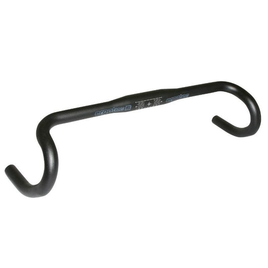 CINTRE ROUTE ERGOTEC RANDONNEUR ALU NOIR DIAM 31.8mm L 440/510 mm (HOMOLOGUE NIVEAU 5)