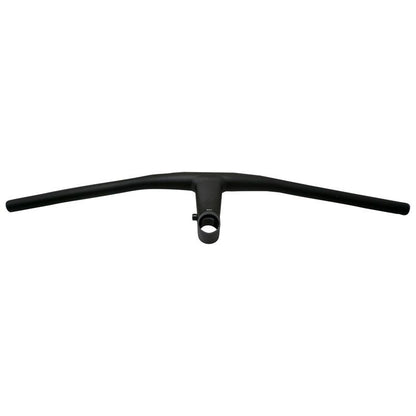 CINTRE VTT DROIT STEALTH ALU NOIR L680mm AVEC POTENCE INTEGREE L 90mm POUR PIVOT FOURCHE 1"1/8