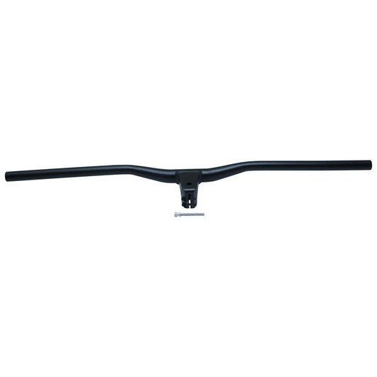 CINTRE VTT DROIT DEMI RELEVE ALU NOIR L 78cm AVEC POTENCE INTEGREE entraxe L55mm POUR PIVOT FOURCHE 1"1/8 (28.6mm)