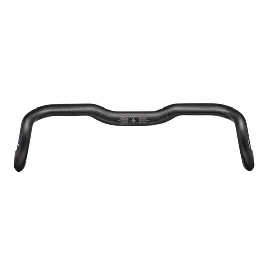 CINTRE ROUTE DEMI RELEVE ERGOTEC RANDONNEUR ER-20 ALU NOIR DIAM 31.8mm L 440/533 mm RELEVE 20 mm (HOMOLOGUE NIVEAU 5)