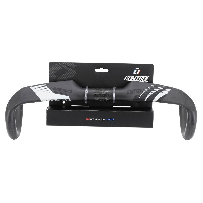 CINTRE ROUTE CONTROLTECH COUGAR CARBONE 31,8 L 44 EXTERIEUR COMPATIBLE CABLE INTERNE REACH 78mm HAUT 125mm