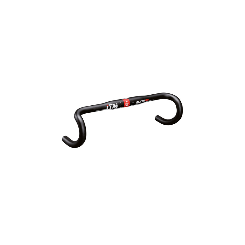 CINTRE ROUTE ITM ALCOR ALU NOIR 31,8 L 42 EXTERIEUR 295g DECO ROUGE/BLANC
