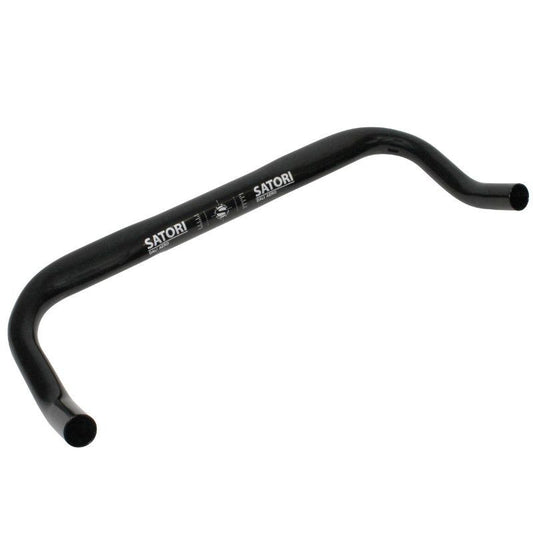 CINTRE CONTRE LA MONTRE PLAT SATORI AERO ALU NOIR 31,8 L 415mm (TYPE CORNE DE VACHE) MESURE AXE-AXE
