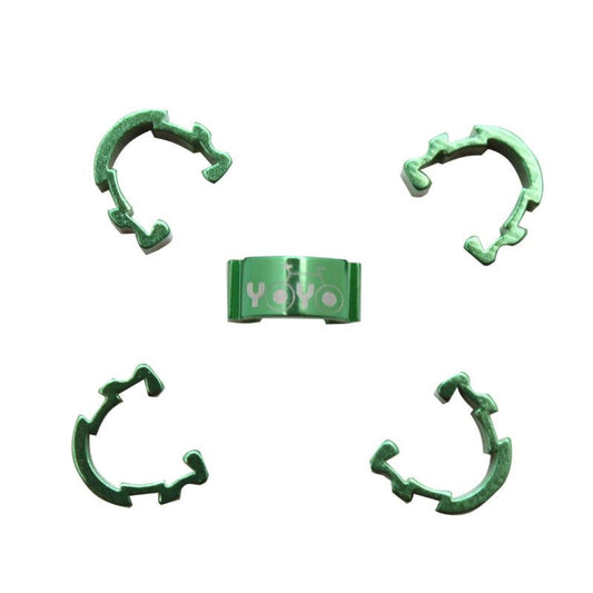 CLIPS DE GAINE/DURITE ALU VERT (BOITE DE 5)