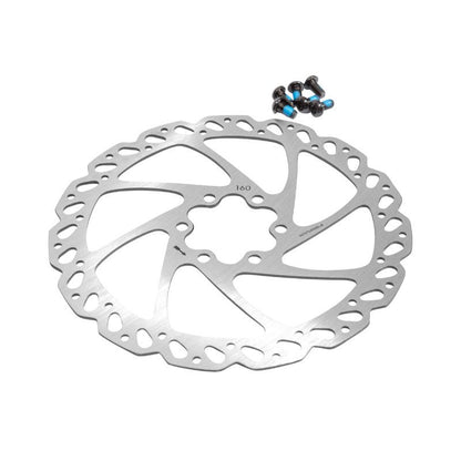 DISQUE DE FREIN VTT 6 TROUS FIBRAX COMPATIBLE SHIMANO ET AUTRES 160mm -118grs