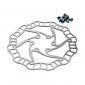 DISQUE DE FREIN VTT 6 TROUS FIBRAX LIGHT COMPATIBLE SHIMANO ET AUTRES 180mm