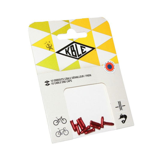EMBOUT CABLE ROUGE (SACHET DE 10 PIECES)