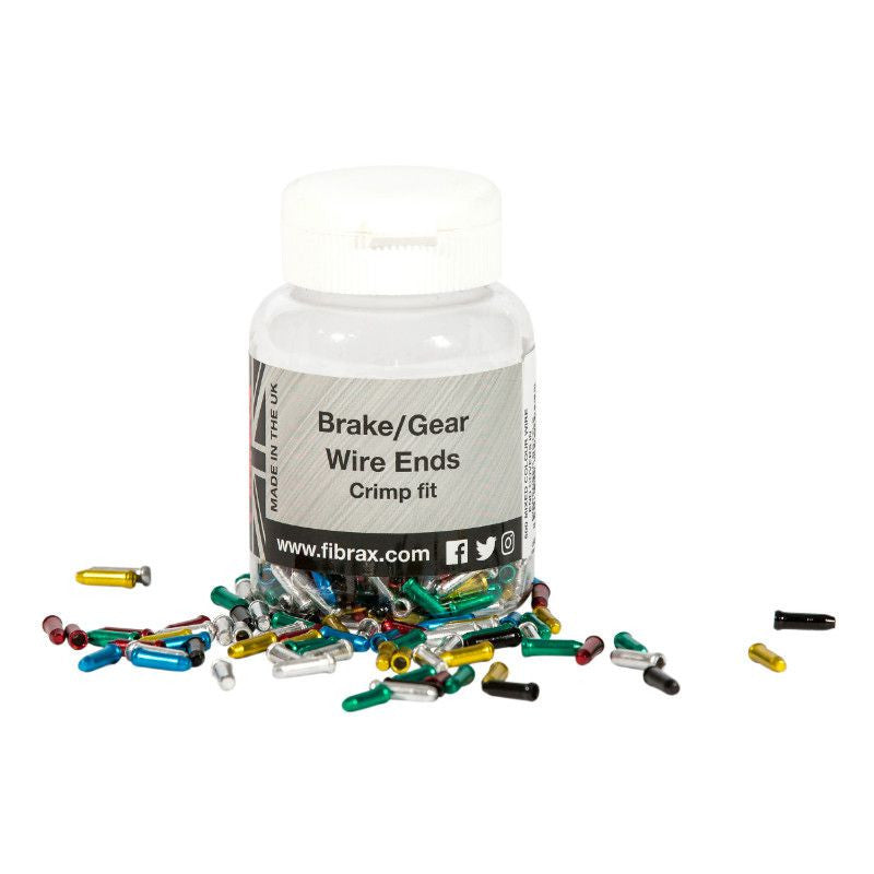 EMBOUT DE CABLE DERAILLEUR/FREIN FIBRAX COLORI ASSORTI (BOITE DE 500)