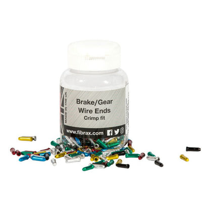 EMBOUT DE CABLE DERAILLEUR/FREIN FIBRAX COLORI ASSORTI (BOITE DE 500)