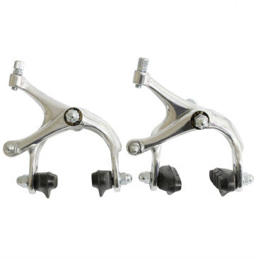 ETRIER FREIN ROUTE/FIXIE NEWTON ALU ARGENT POUR ROUE 700 (PAIRE)