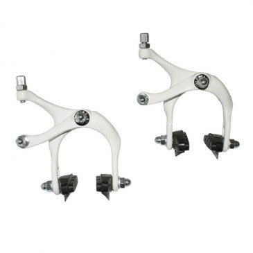 ETRIER FREIN ROUTE/FIXIE BLANC POUR ROUE 700 (PAIRE) HAUTEUR 45-59mm