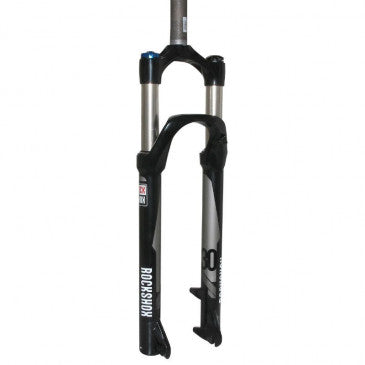 FOURCHE VTT 27.5 " ROCKSHOX 30 SILVER TK NOIR POUR FREIN A DISQUE PIVOT LISSE 1"1/8-28,6 EXTERIEUR REGLABLE/BLOCABLE DEB. 100mm AVEC POPLOCK ROUE BLOCAGE RAPIDE