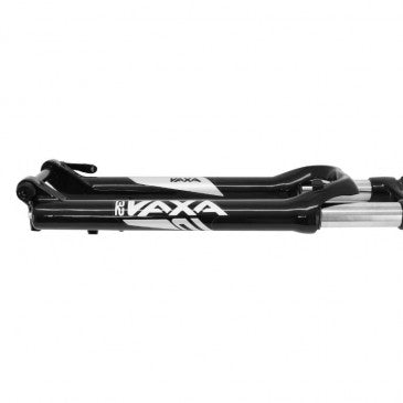 FOURCHE VTT 29 " ZOOM 868S A RESSORT NOIR REGLABLE/BLOCABLE AVEC MANETTE AU CINTRE DEB. 100MM POUR AXE TRAVERSANT BOOST 15-110 PIVOT LISSE CONIQUE 1''1/8-1"1/2 EXTERIEUR COMPATIBLE DISC