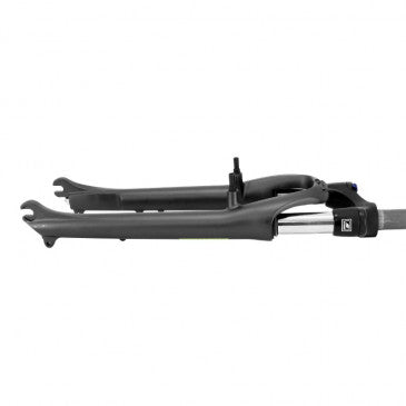 FOURCHE VTC 28" SUNTOUR NEX DS HLO GRIS FONCE 63mm POUR V-BRAKE PIVOT LISSE 1"1/8-28,6 EXTERIEUR - BLOCAGE SUR FOURCHE