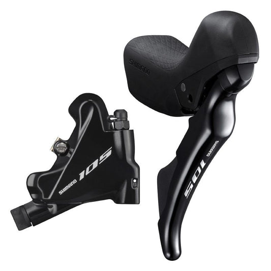 FREIN A DISQUE ROUTE HYDRAULIQUE SHIMANO 105 ARRIERE 11V. R7000/7020 DOUBLE NOIR (LEVIER/MANETTE AVEC ETRIER BR-R7070+DURITE ASSEMBLE 1700mm)