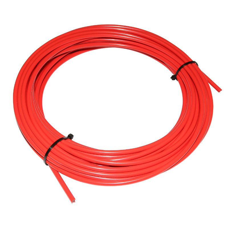GAINE DE FREIN FIBRAX ROUGE 5mm (ROULEAU DE 15M) AVEC LINER TEFLON