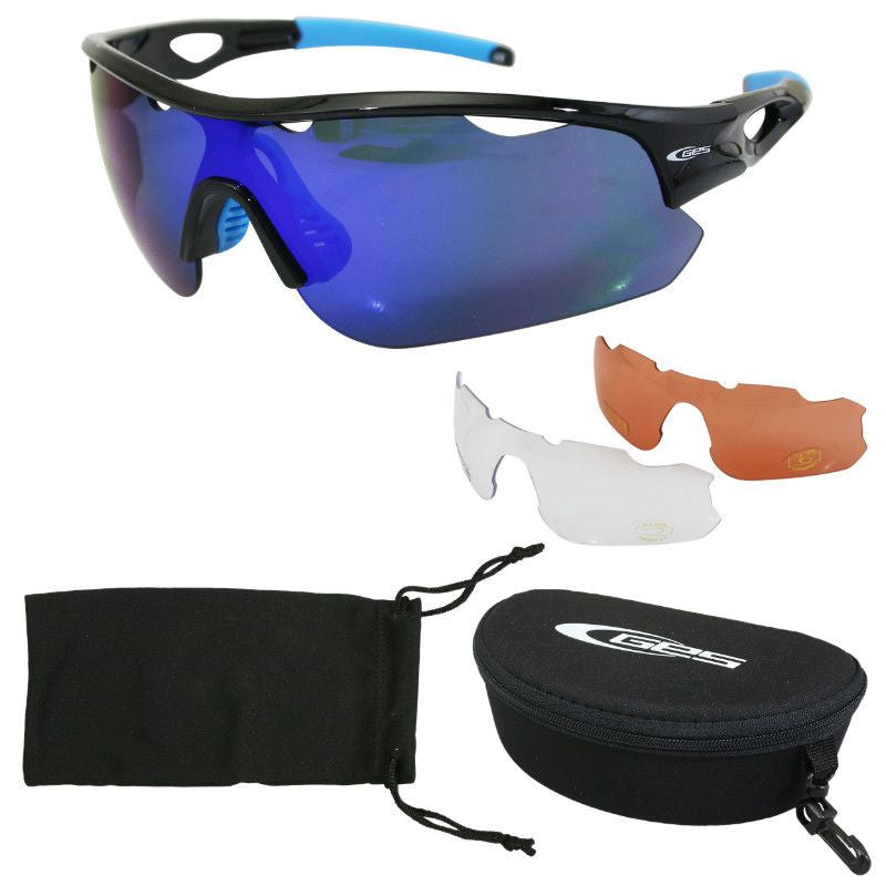 Lunettes ges bleu