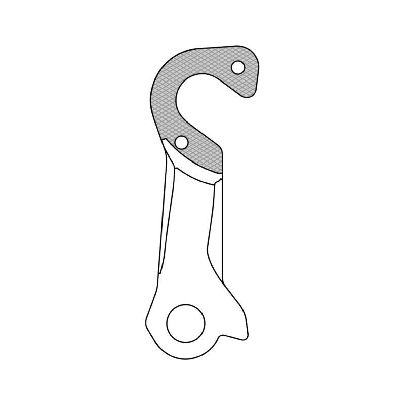 PATTE DE DERAILLEUR ALU CUBE GH-286 (VENDU A L'UNITE)