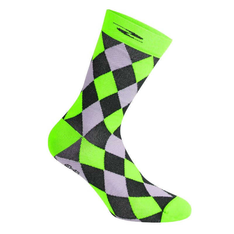 Chaussettes damier vert