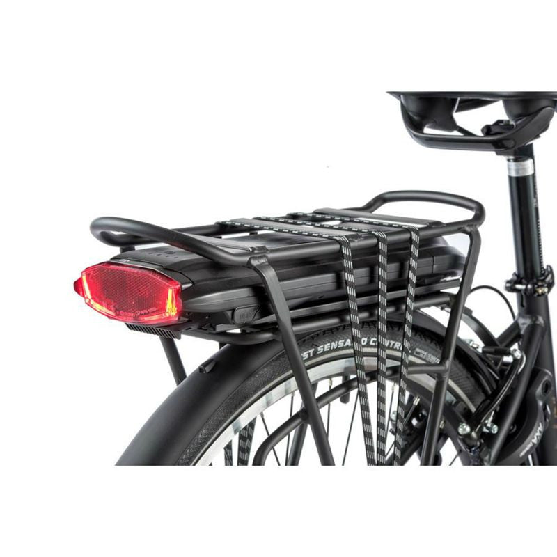VELO ELECTRIQUE/VAE CITY 26 LEADER FOX LATONA 2022 MIXTE NOIR MAT 7V MOTEUR ROUE AR BAFANG 36V 45Nm BATTERIE 13Ah