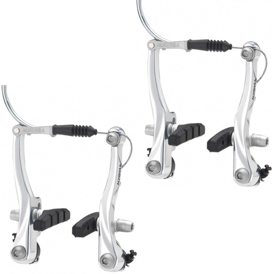 Pair de freins V-brakes alu VTT gris/noir